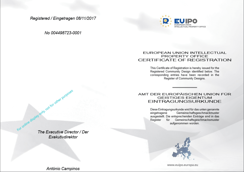 NW 1776 Online Shopping EU Patent Certificate