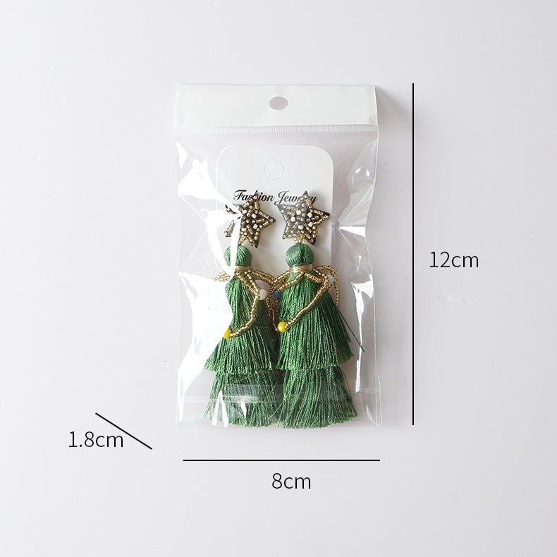Christmas tree earrings 16