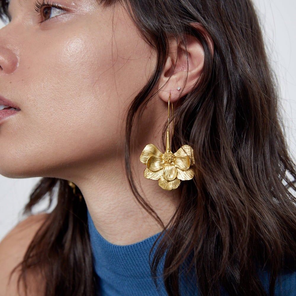 Floral earrings 8